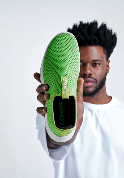 Conheça os tênis sustentáveis da Denovo Shoes : tênis feitos de material reciclado com garrafas PET