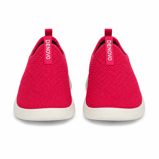 Tênis Feminino Slip-On Kyoto Pink Denovo — vista 3/4 frontal