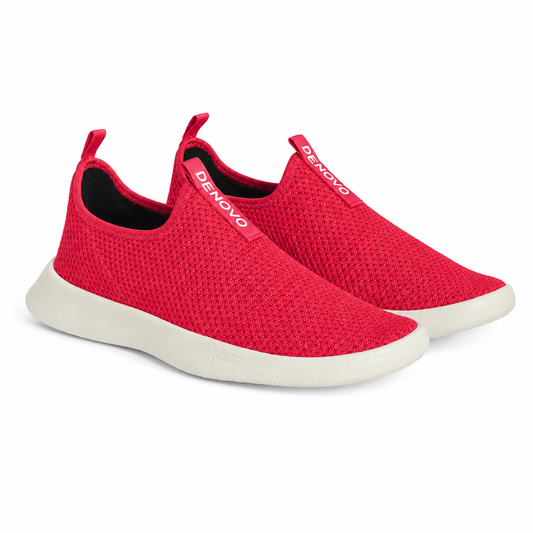 Tênis Feminino Slip-On Kyoto Pink Denovo — par em vista 3/4 frontal